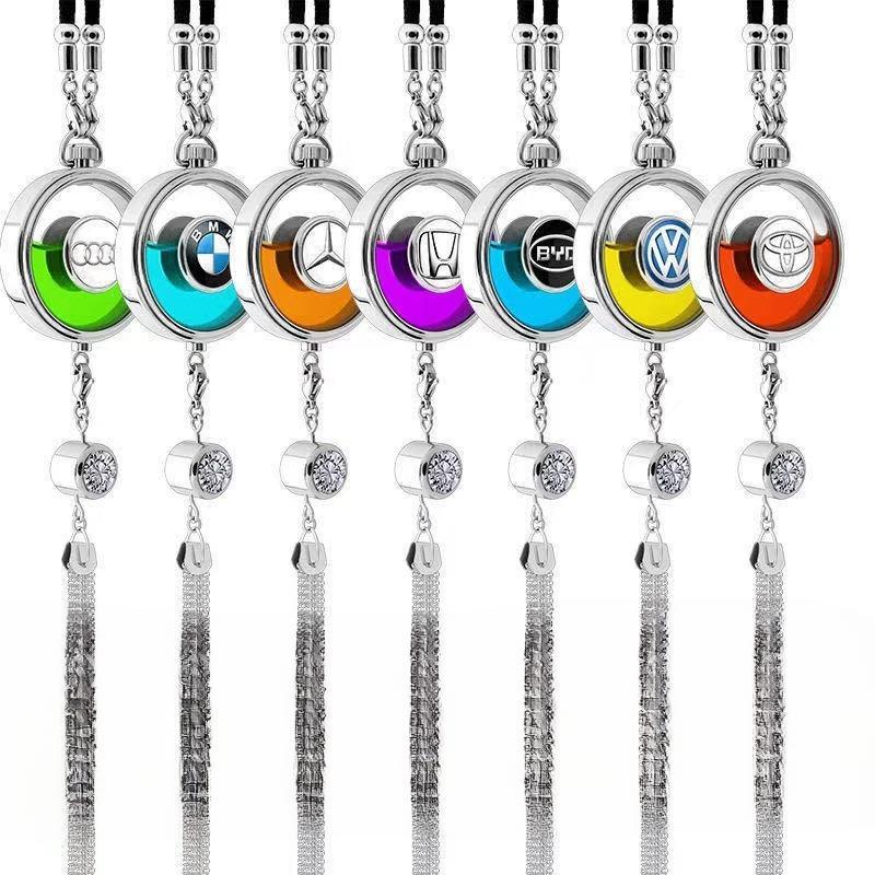 Khánh Treo Xe Logo Hãng Tặng Kèm Tinh Dầu Thơm, Khánh Trang Trí Xe Hơi Sang Trọng, Dây Treo Gương Chiếu Hậu Ô Tô | BigBuy360 - bigbuy360.vn