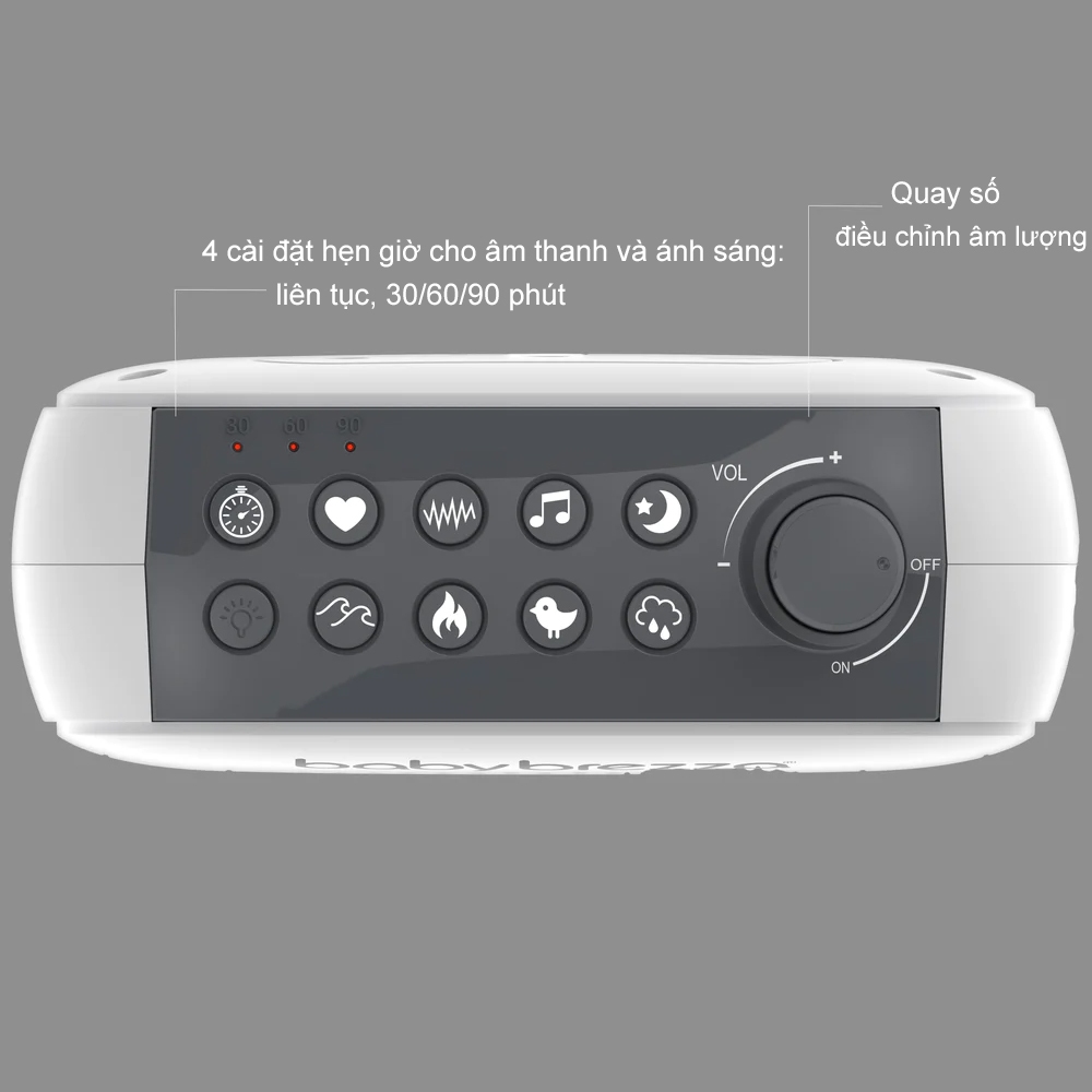 Máy Tạo Tiếng Ồn Trắng Baby Brezza Sleep & Soothing - Bảo Hành Chính Hãng 12 Tháng