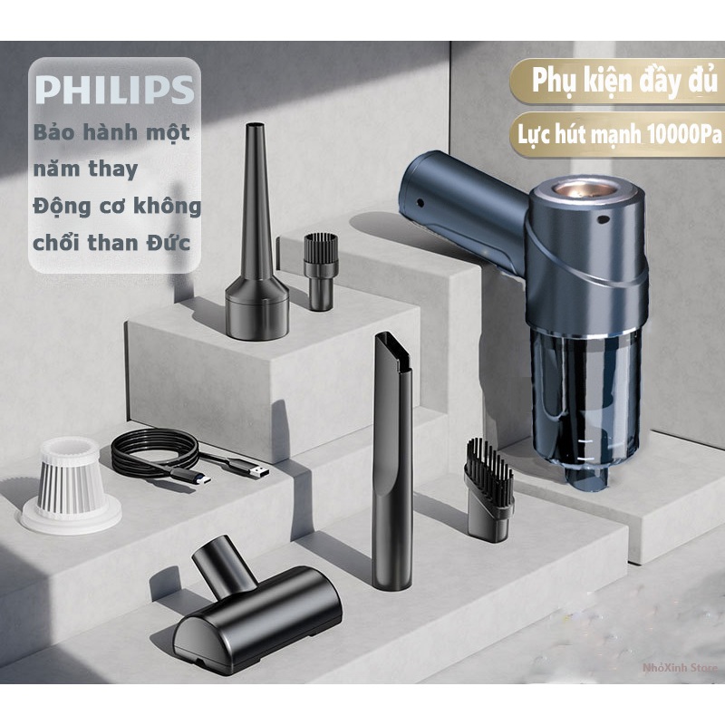 Máy Hút Bụi Cầm tay - Máy hút bụi cầm tay gia đình，10000Pa hút mạnh, Loại bỏ bụi không dây, máy hút bụi không dây