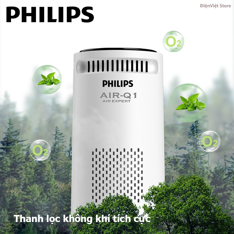 Philips Máy lọc không khí- Máy Khử Mùi Lon âm - Khử trùng Loại bỏ mùi - Làm sạch không khí - Hiệu năng lọc sạch - Hệ th