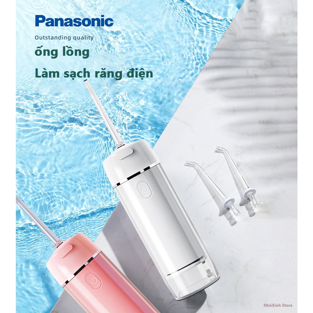 Panasonic Máy tăm nước cầm tay , 200ml, 1900 Vòng/phút, Làm Sạch Răng 3 Chế Độ，IPX7 toàn thân chống nước