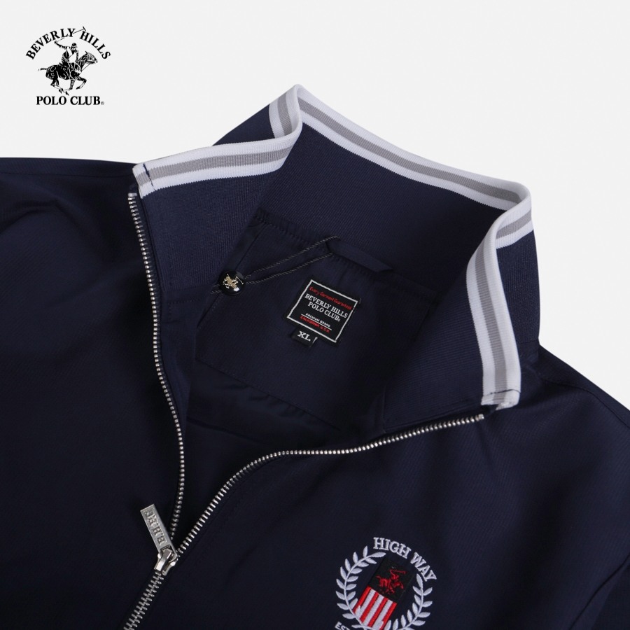 Beverly Hills Polo Club - Áo Jacket Nam Regular Fit Navy 2 Lớp JMRLW23V021 - BHPC