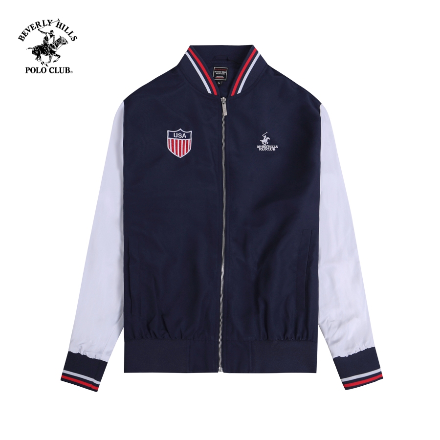Beverly Hills Polo Club - Áo Jacket Nam Regular Fit Navy 2 Lớp JMRLW23V023 - BHPC