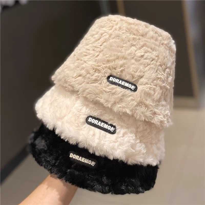 Mũ bucket lông Doraemon