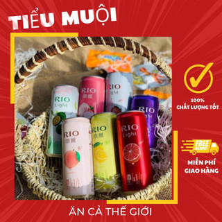 Nước trái cây lên men rio lon đủ vị 330ml ăn vặt tiểu muội