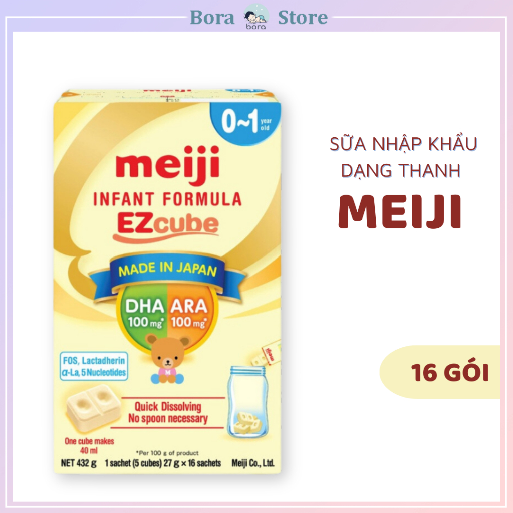 Sữa thanh Meiji số 0 nội địa Nhật dành cho bé [tách lẻ thanh 27g], date 09/2024