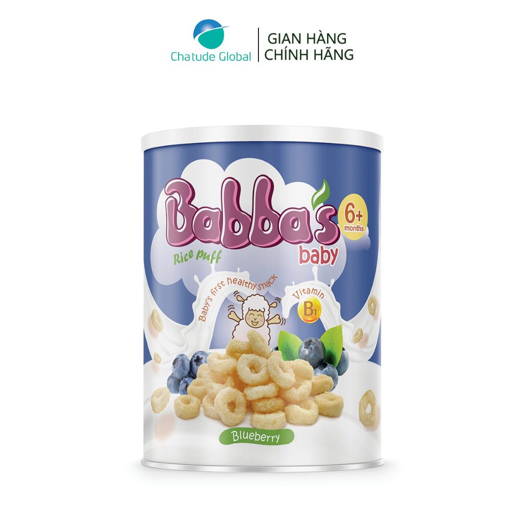 Bánh gạo ăn dặm Babba's cho bé từ 6 tháng, 4 vị
