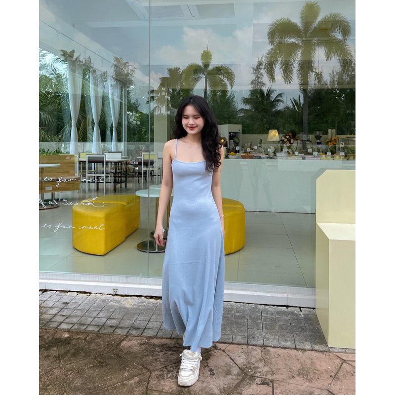 Camila Dress - Đầm dây thun maxi dài Remmus cho nữ
