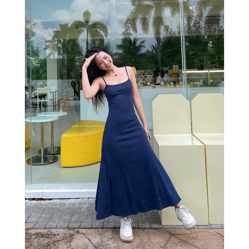 Camila Dress - Đầm dây thun maxi dài Remmus cho nữ