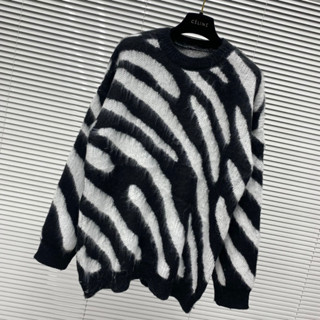 Áo Len Sweater Nam Nữ Dệt Hoạ Tiệt Sọc Vằn Đen Trắng Sợi Xù Bo Ống Dày Dặn Cao Cấp Cho Các Boy Phố Đi Học Đi Chơi