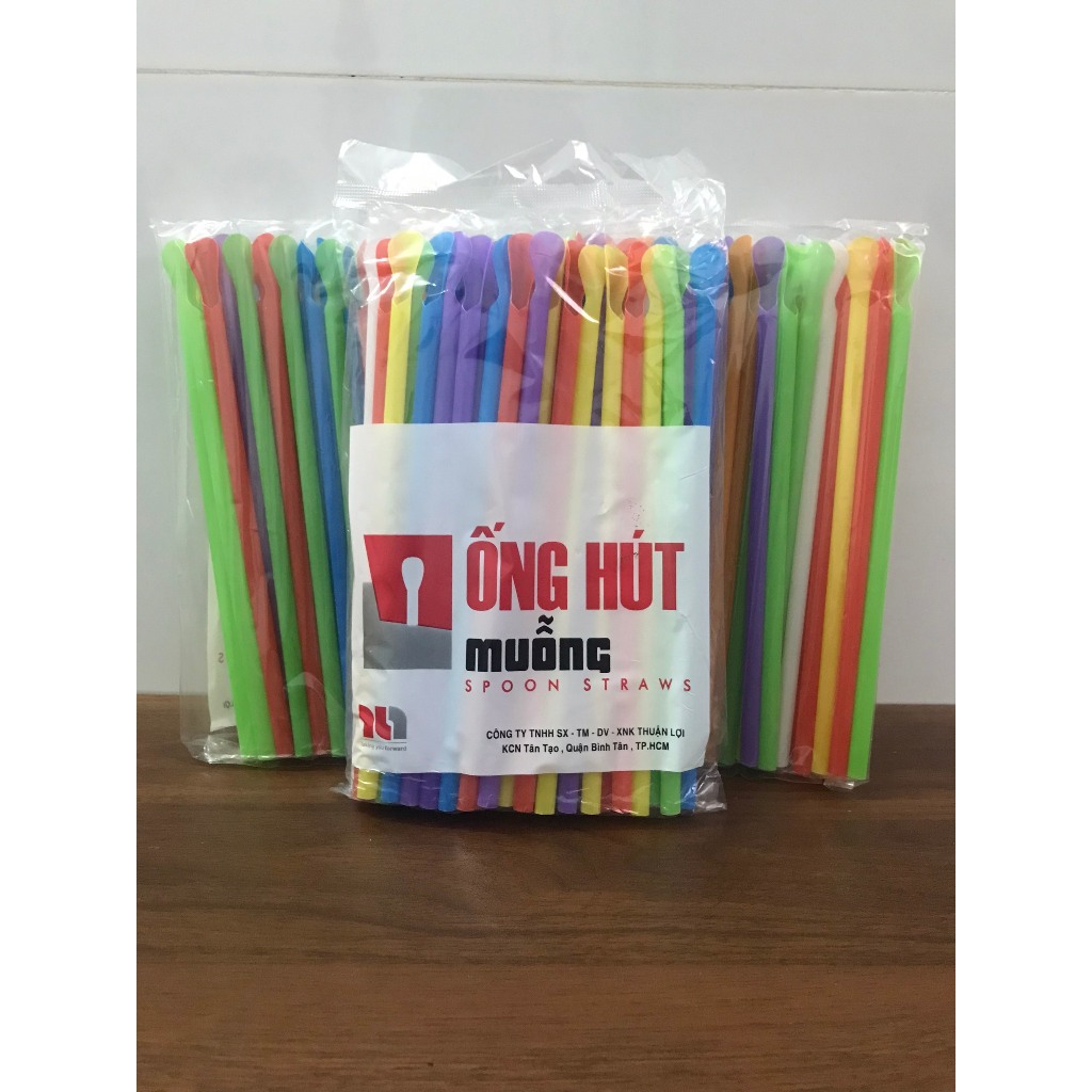 Ống hút muỗng OD10 nhiều màu _ống hút cà phê, nước ép, sinh tố _ ống muỗng cao cấp