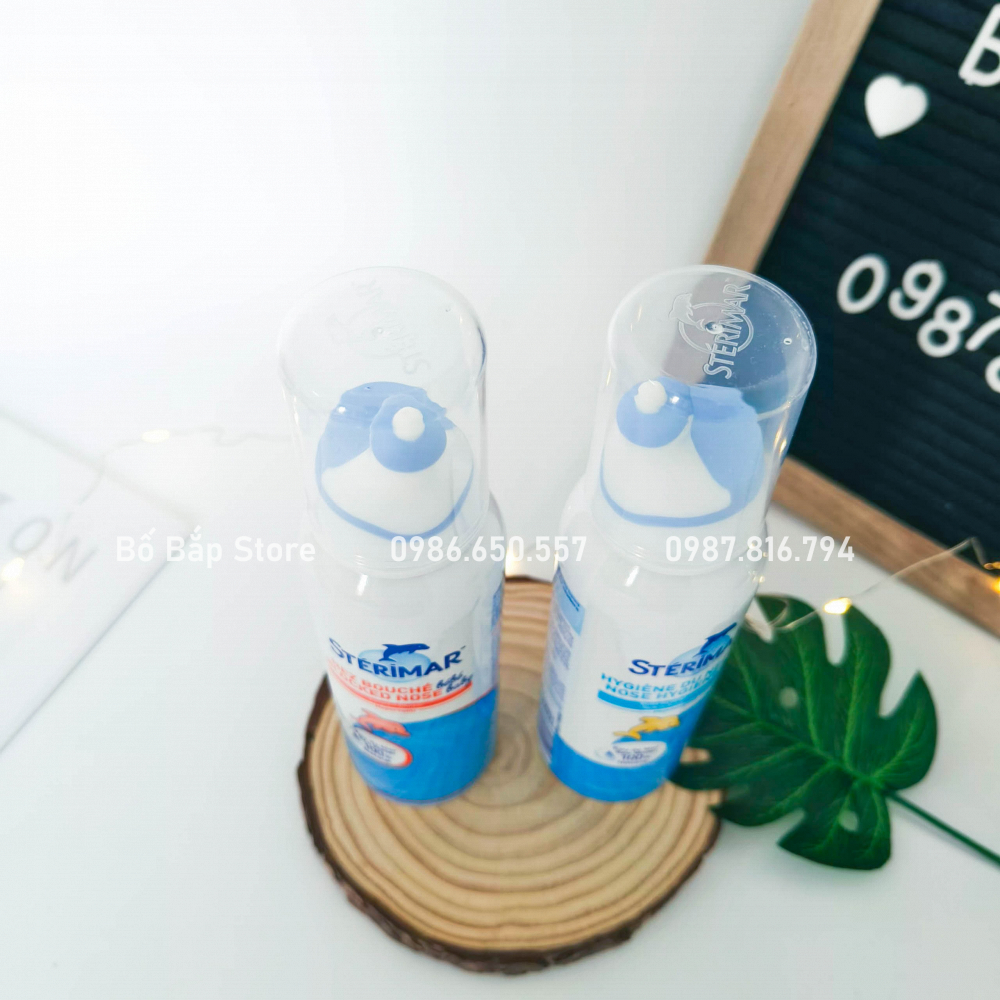 Xịt Mũi Cá Heo Sterimar Pháp Cho Bé Sơ Sinh Giúp Giảm Viêm Mũi 0m+ 100ml - Bố Bắp Store