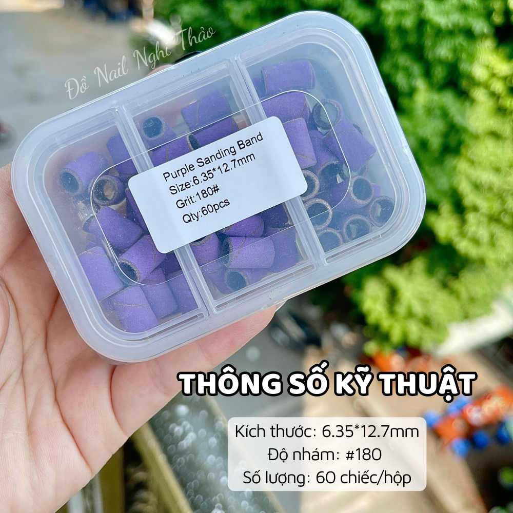 Đầu mài nhám mịn NGHI THẢO hộp 60 chiếc