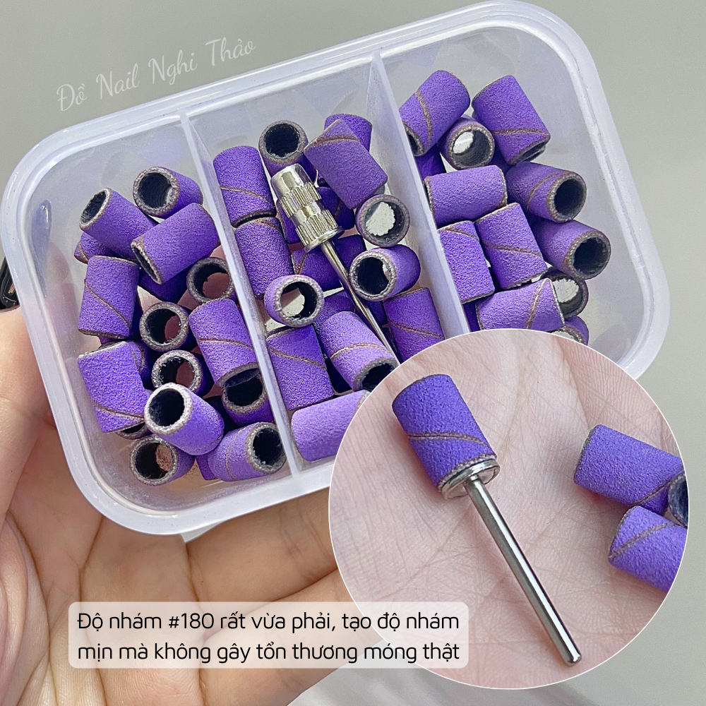 Đầu mài nhám mịn NGHI THẢO hộp 60 chiếc