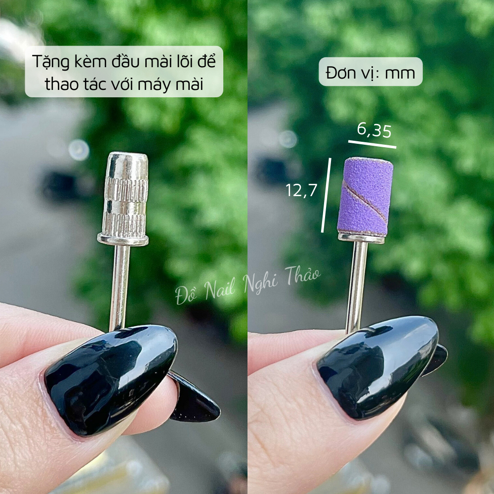 Đầu mài nhám mịn NGHI THẢO hộp 60 chiếc