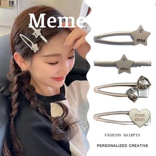 Kẹp tóc kim loại đính đá cao cấp nhiều mẫu đính hot trend Cley