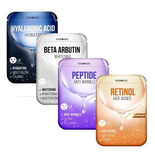 Combo 4 Mặt Nạ Dưỡng Da Cao Cấp Foodaholic Premium