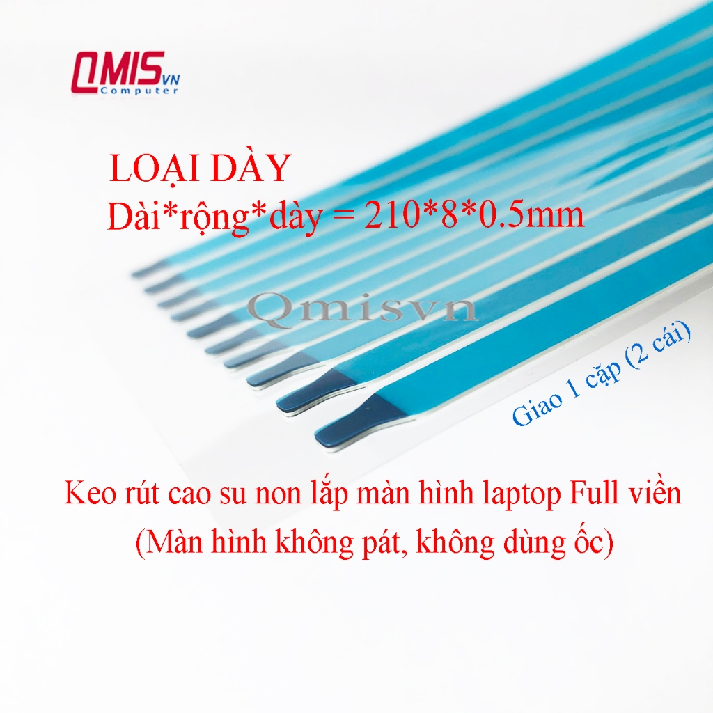 Keo rút cao su non dễ kéo, siêu dính dùng lắp đặt màn hình laptop Full viền/ không viền/ tràn viền/ viền mỏng/ không tai
