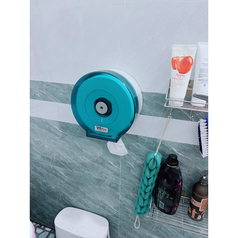 Hộp Đựng Giấy Vệ Sinh Công Nghiệp Cuộn To Dán Tường Ốc Vít