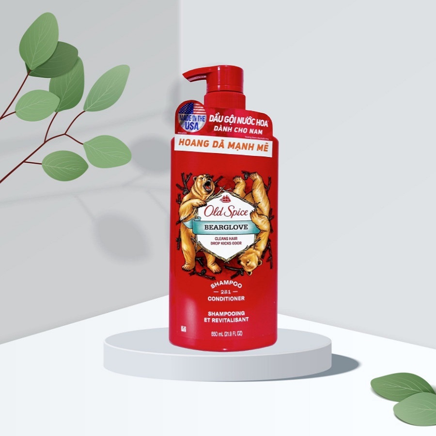 Dầu Gội & Xả Cho Nam Old Spice Bearglove 2in1 650ml