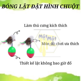Bóng lật đật hình chuột cho chó mèo