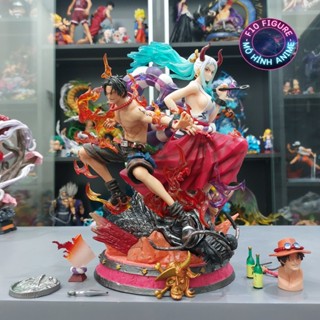 Mô Hình OnePiece Ace và Yamato 31cm hiệu ứng siêu đẹp -  Mô hình Ace và Yamato bản đẹp Cao Cấp