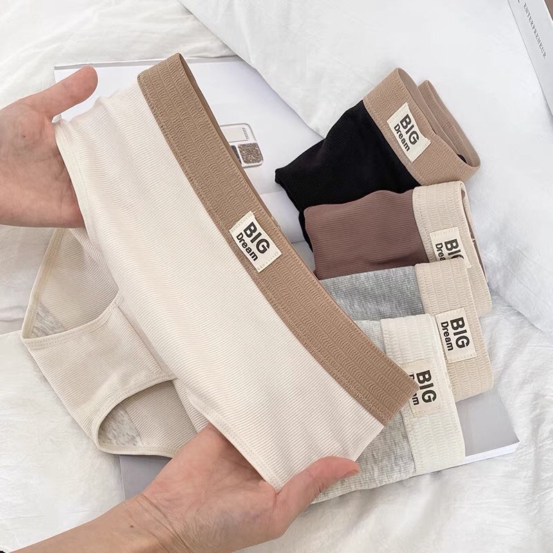 Quần lót nữ Vanvene Q704, Quần lót cotton tăm BIG DREAM trẻ trung năng động co giãn 4 chiều mềm mịn