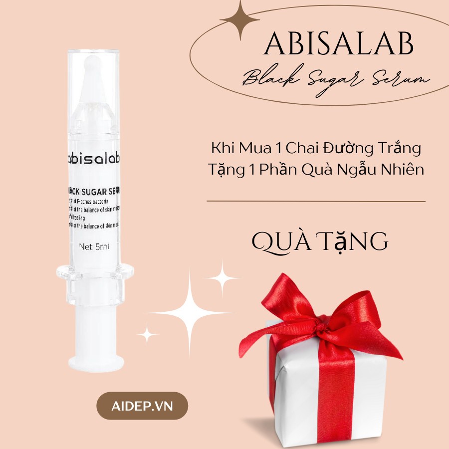 Tinh Chất Giảm Viêm Giảm Mụn Đường Trắng Black Sugar Serum ABISALAB