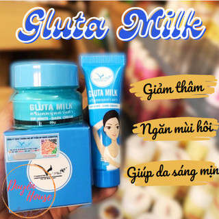 Combo làm giảm thâm nách Gluta Milk