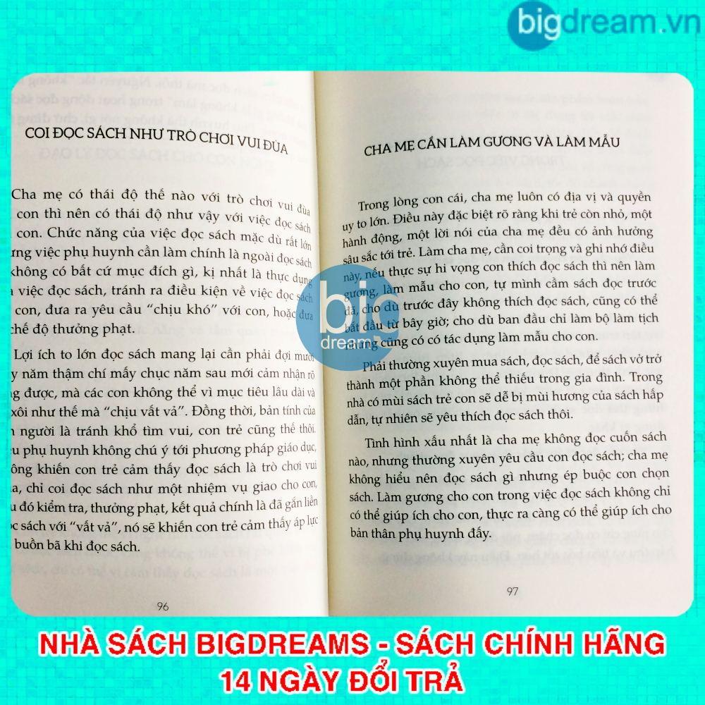 Sách - Nuôi dạy một đứa trẻ thích đọc sách - Phát triển trí tuệ và nhân cách cho bé