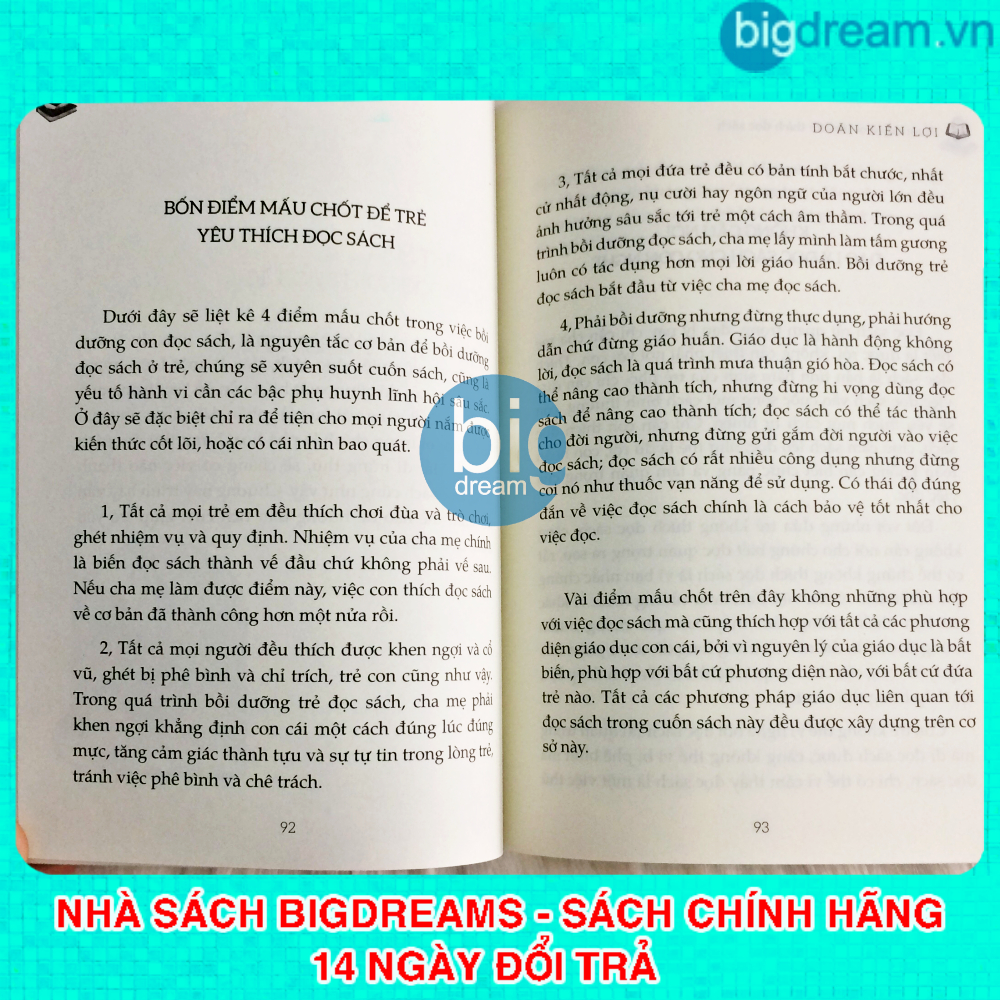 Sách - Nuôi dạy một đứa trẻ thích đọc sách - Phát triển trí tuệ và nhân cách cho bé