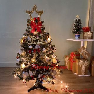 Cây thông noel mini 90cm đủ phụ kiện trang trí noel giáng sinh - cây thông mini để bàn có đèn full phụ kiện