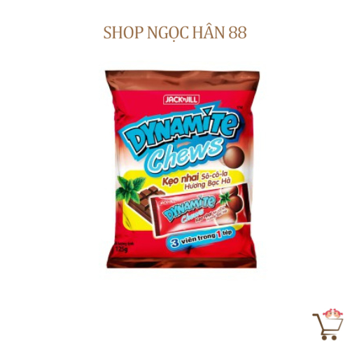 Kẹo sôcôla hương bạc hà Dynamite 3 viên - gói 125g