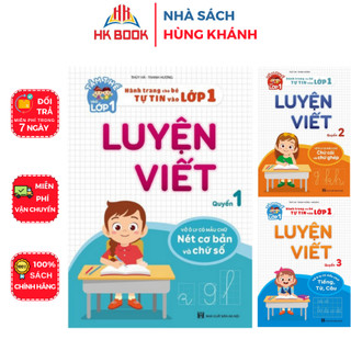 Sách - Combo 3 cuốn Luyện Viết - Hành trang giúp bé tự tin vào lớp 1 (4-6 tuổi) - Quyển 1,2,3 - (3 quyển) - V CB 04