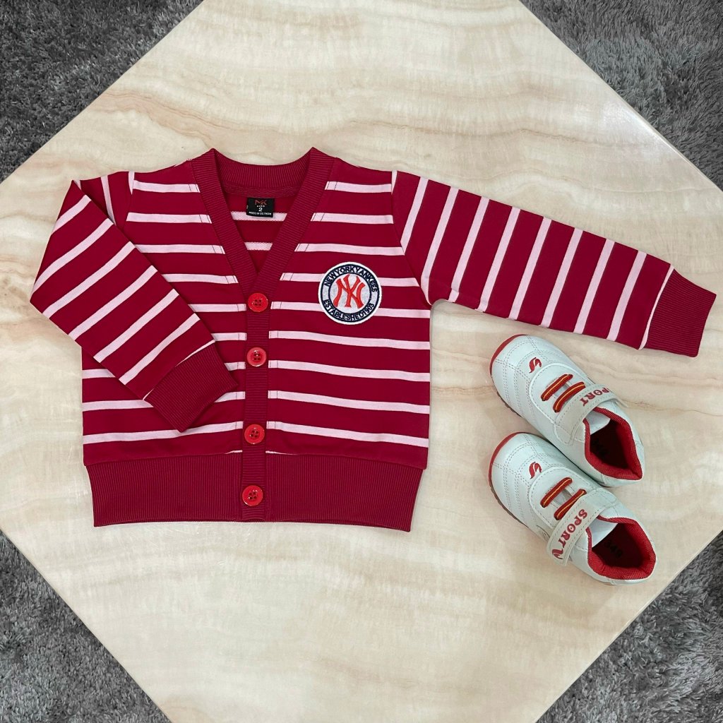 Áo khoác cardigan cho bé trai 8 - 30kg