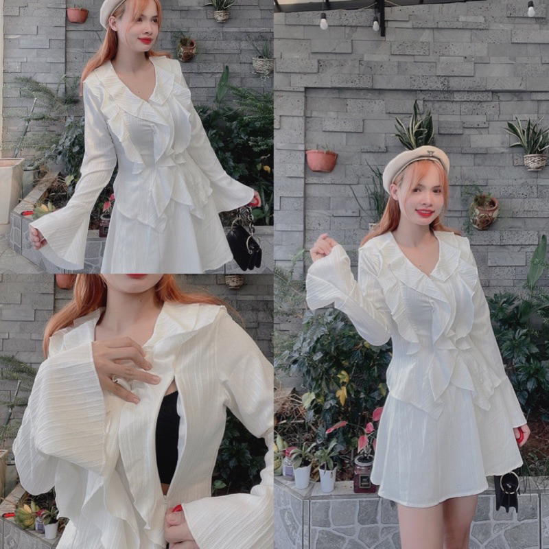 Set Váy Áo + Chân Váy Cho Con Bú S04