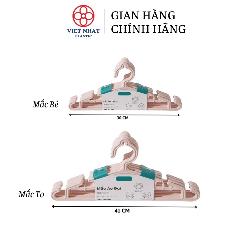 Combo 10 Mắc quần áo nhựa Hokori cho bé Việt Nhật 2830 - Việt Nhật Plastic HCM - bán sỉ