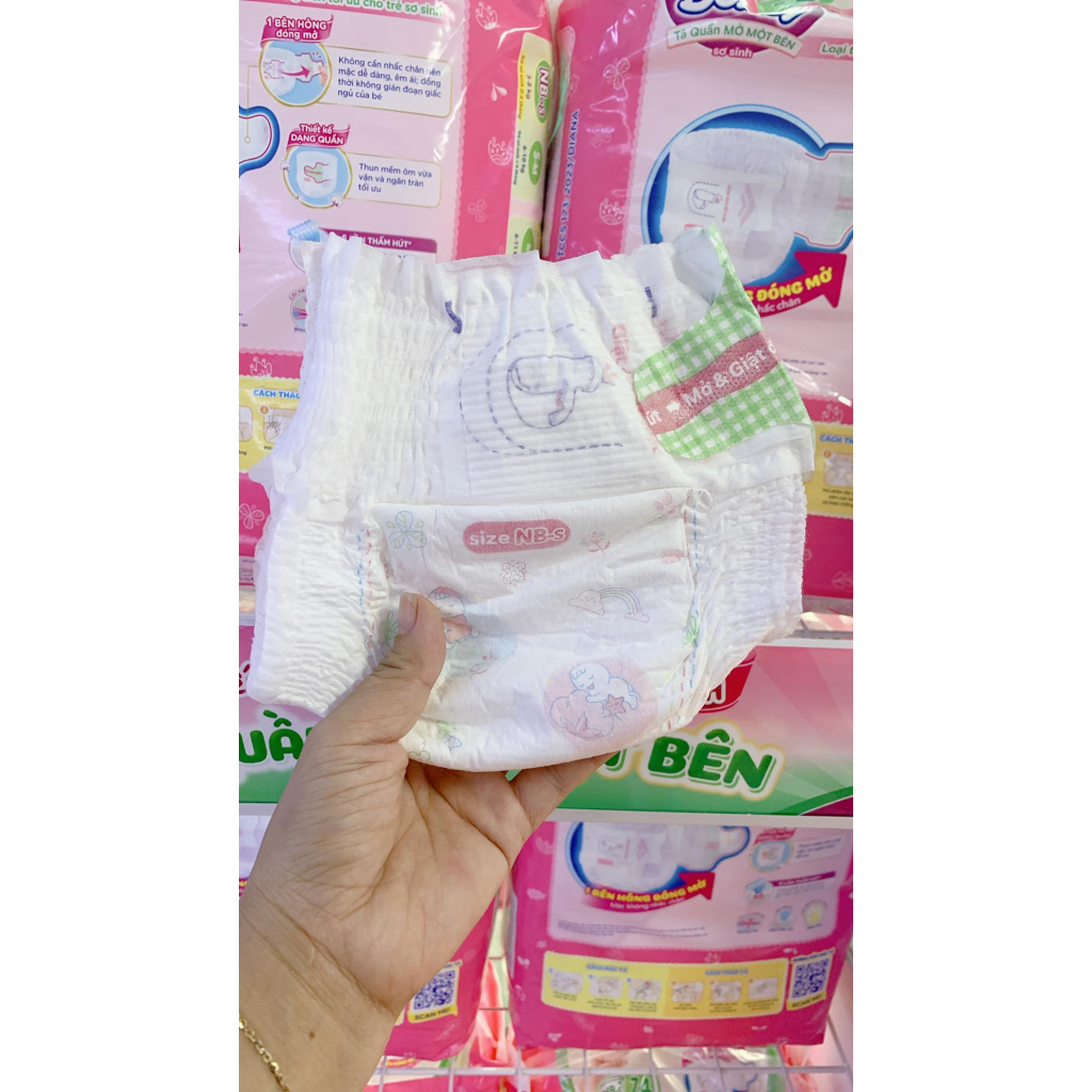 Tã quần mở 1 bên size NB-S dành cho bé 3-8kg