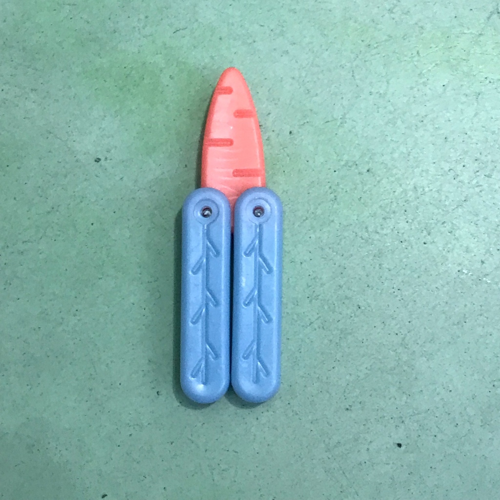 Dao Cà Rốt ngắn, Dao vô tri dạ quang, Dao Hoạt Hình Đồ Chơi Giảm Căng Thẳng nhựa, loại ngắn