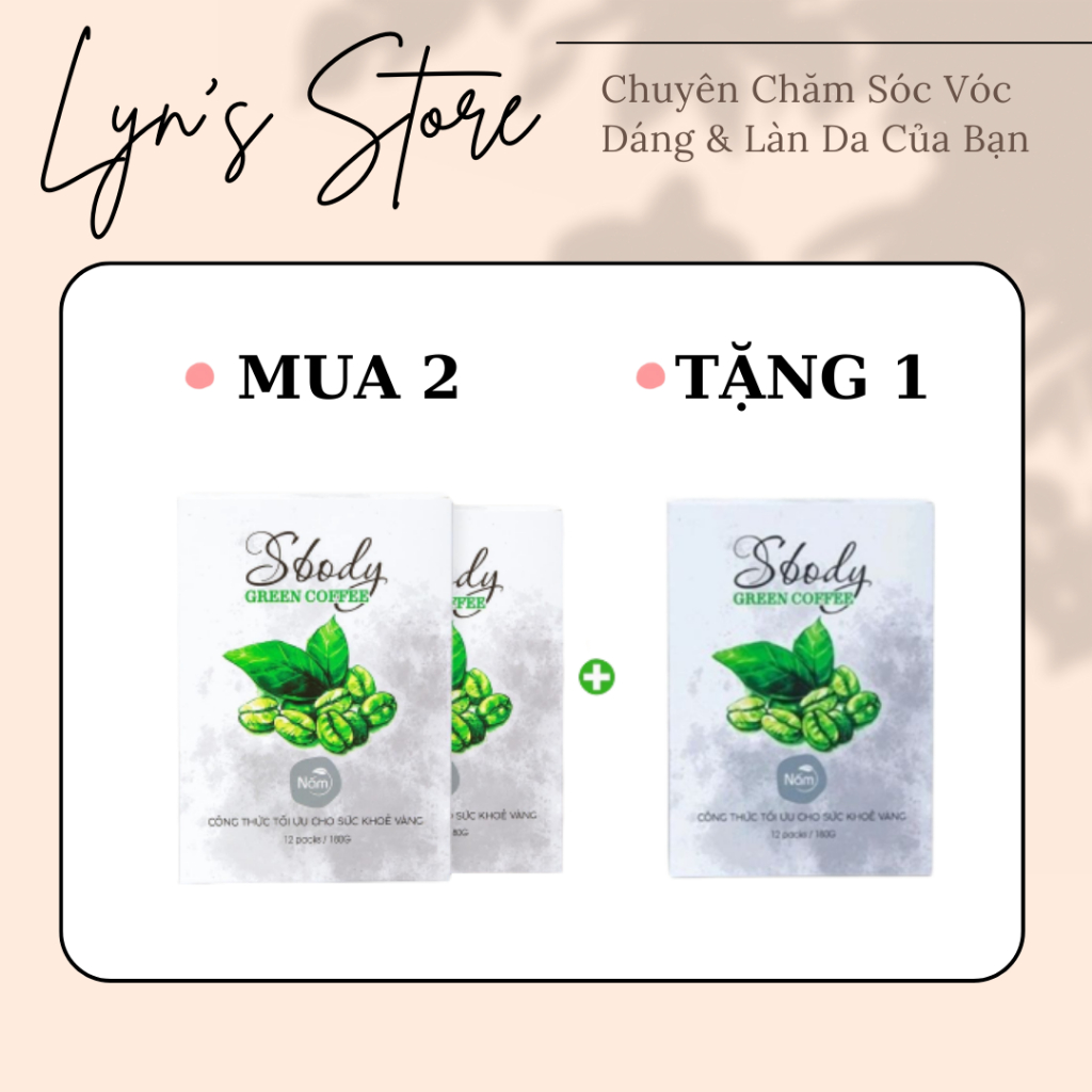 ( MUA 2 TẶNG 1) Giảm cân Sbody cà phê công nghệ nhật bản đánh bay 5-10 kg mỡ thừa, an toàn cho mẹ sau sinh