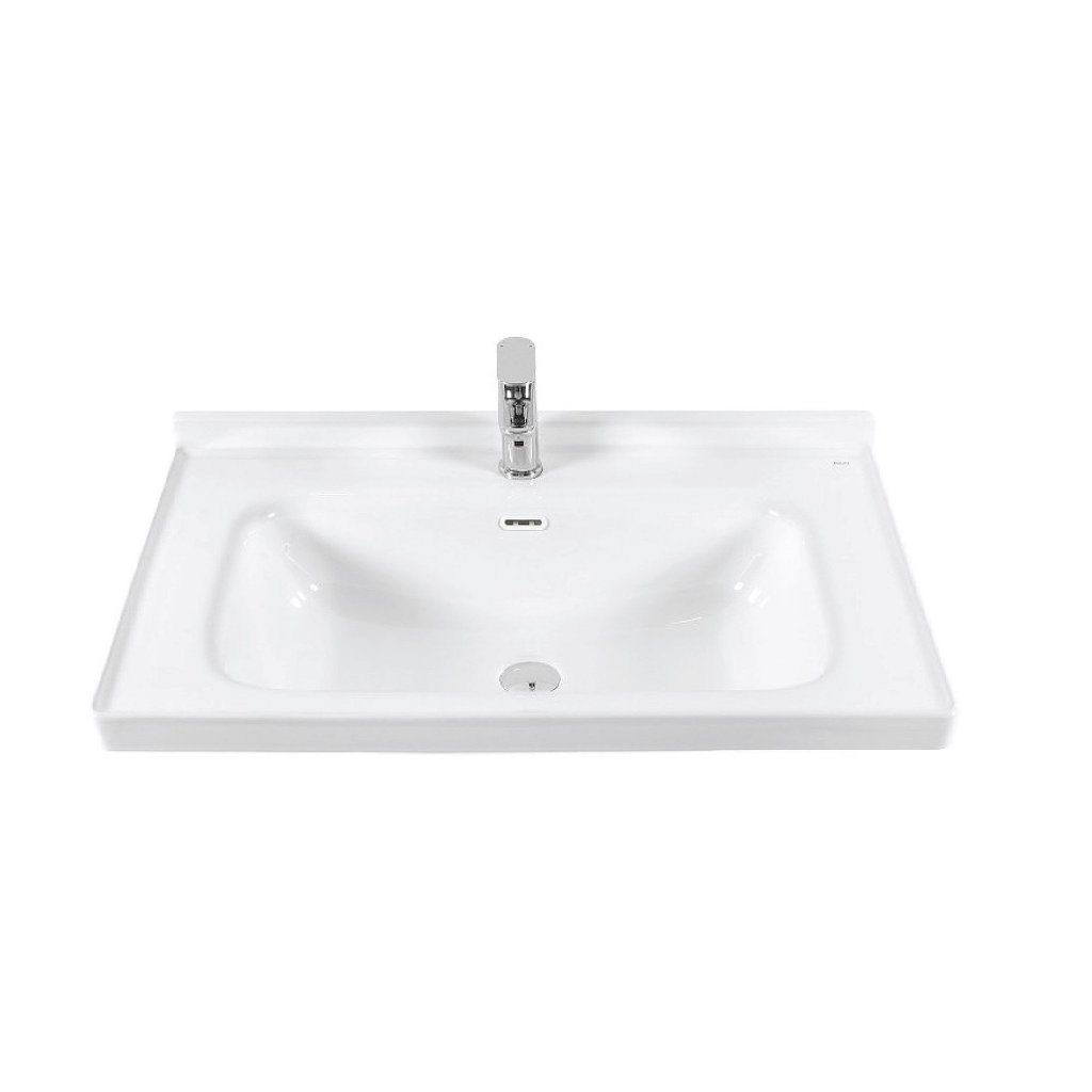 Chậu rửa lavabo âm bàn PALADO PLD669D chất liệu sứ phủ men nano kháng khuẩn cao cấp kích thước 800x500x220mm