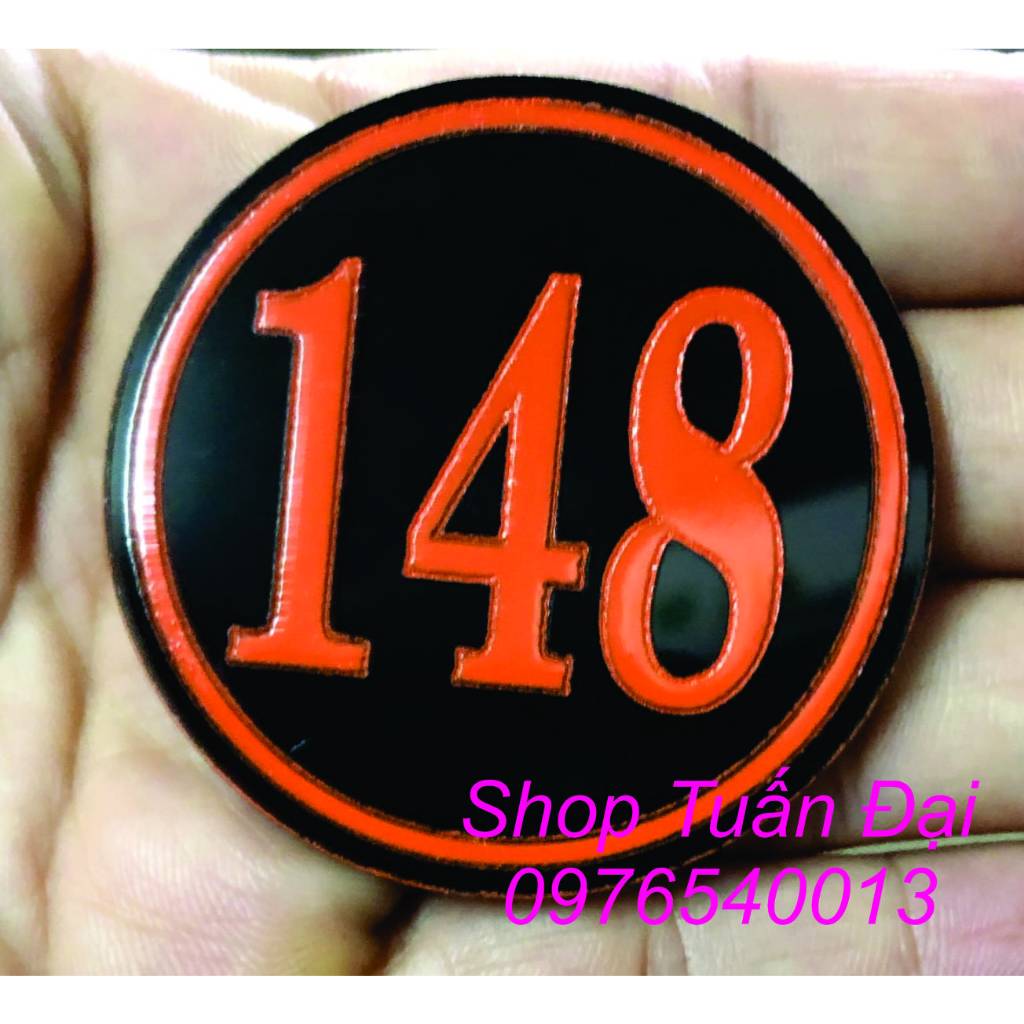 Thẻ Tròn Sơn Chữ, Số, Thẻ Xe, Thẻ Phực Vụ, Mặt Mica Đài Loan Bền Đẹp