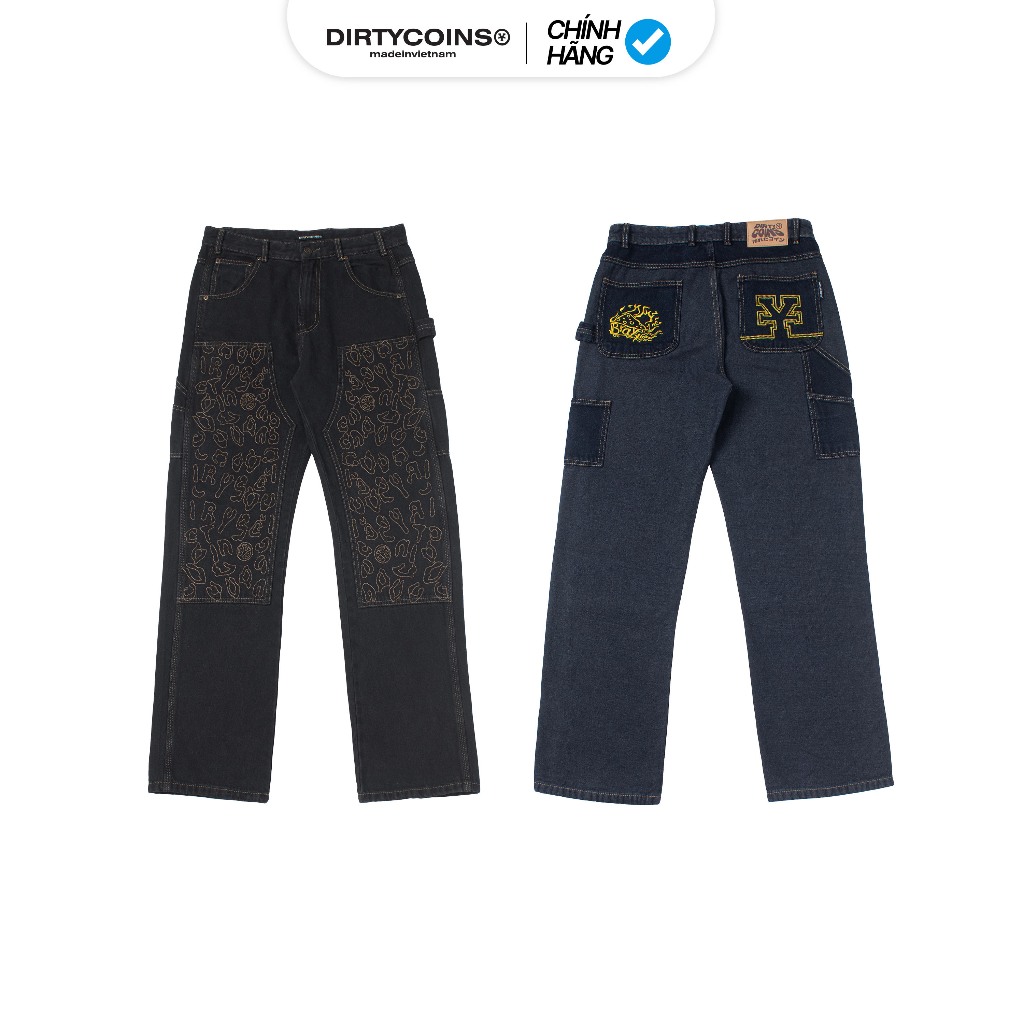 Quần Dài [DirtyCoins x B Ray] Two Tone Denim Pants