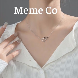 Dây chuyên sợi mảnh cao cấp hình tim đôi Jenny