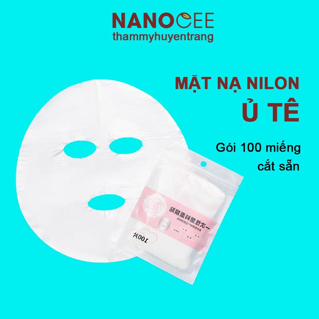 Nilon Ủ Tê Mặt, Ủ Tảo Xoắn, Đã Khoét Sẵn Mắt Mũi Miệng Tiện Dụng Chuyên Dùng Trong Spa