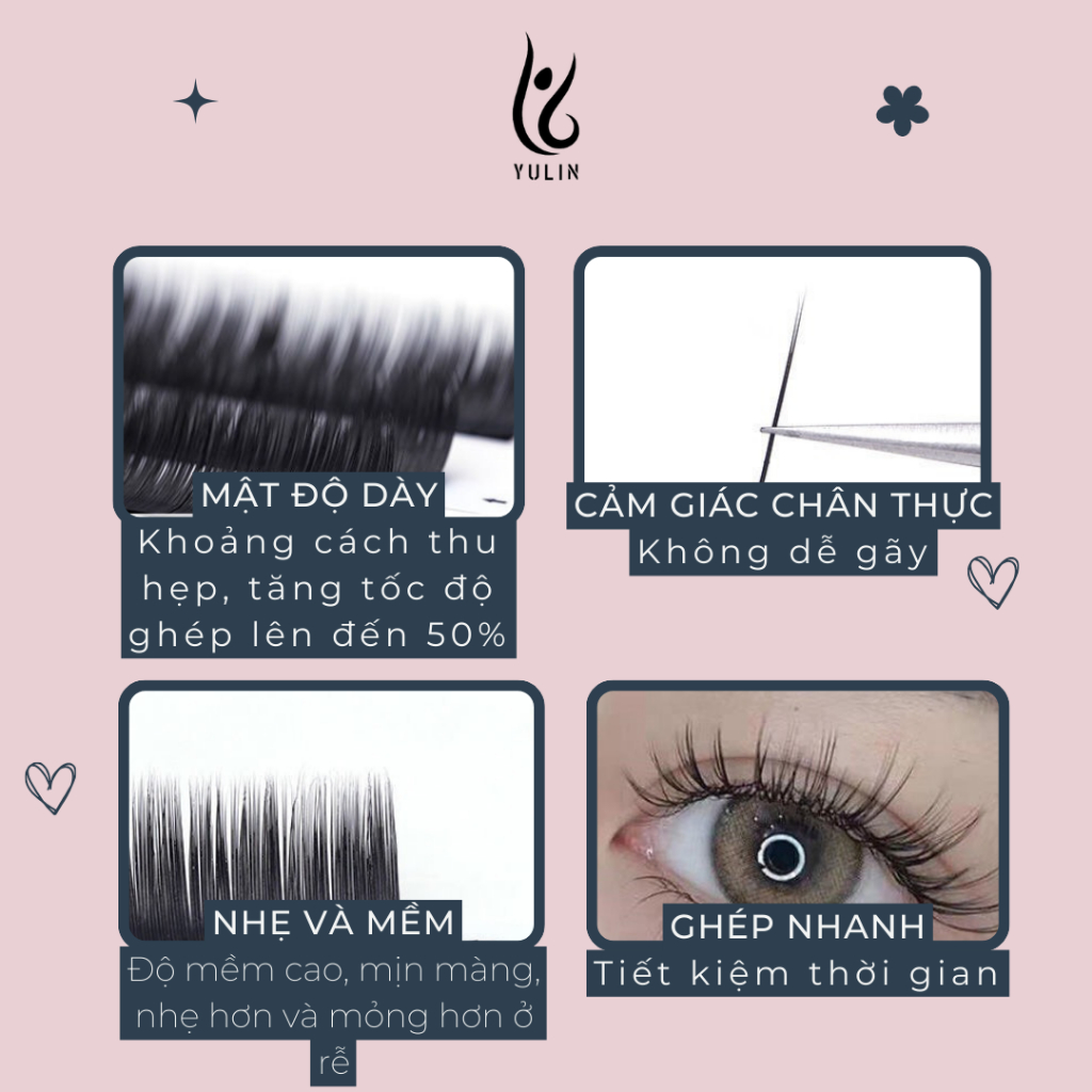 Mi khay độ cong C/CC dày 0.05 - 0.07- 0.10 YULIN, mi khay siêu mềm mại ôm form mắt