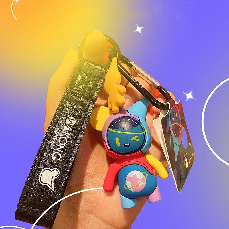 Móc khóa mèo ngoài hành tinh nhiều màu sắc biểu cảm độc đáo dùng để treo túi xách,quà tặng bạn bè