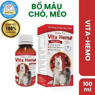 Bổ máu Vita Hemo,tạo máu, Kích thích ăn uống chó, mèo
