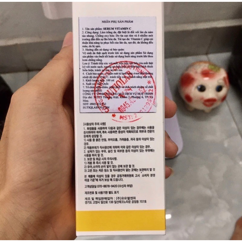 Vitamin B5 ButiQ LaD , VitaminB5 ButiQ LaD Và Ha BUTIQ. Serum Vitamin C ButiQ LaD Hàn Quốc