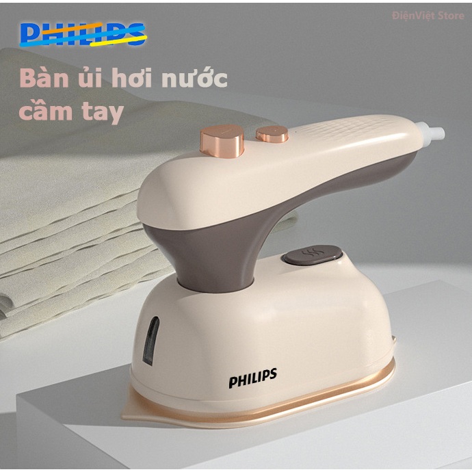 Bàn ủi Mini cầm tay ủi nhanh mọi loại vải，mặt đế teflon chống dính,Chức Năng Điều Chỉnh Nhiệt Độ, Gập Lại Dễ Dàn